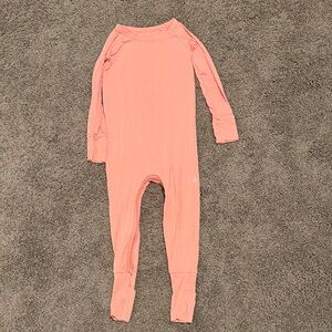 Little Sleepies Coral Crescent Zippie